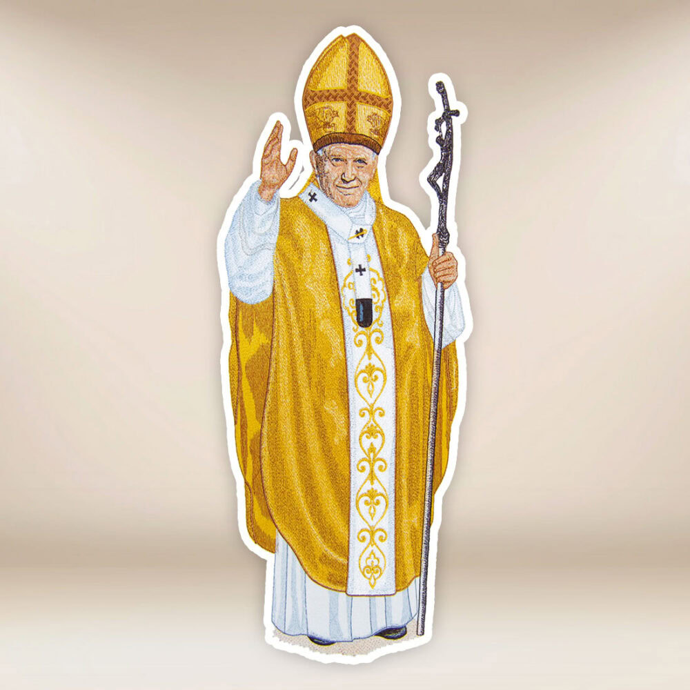 Aplicação bordada São João Paulo II