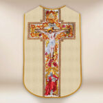 Casula romana réplica Jesus na Cruz