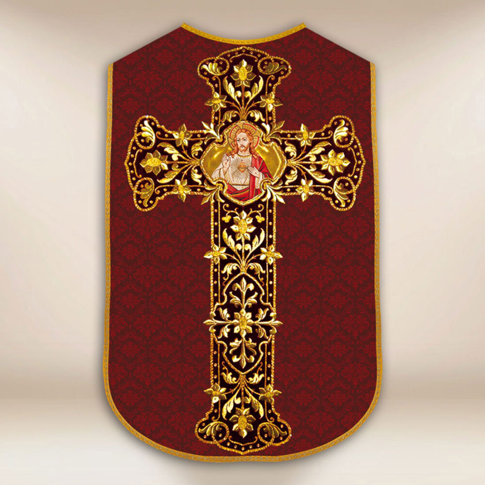 Casula romana réplica Coração de Jesus