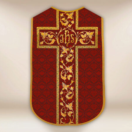 Casula romana réplica vermelha IHS