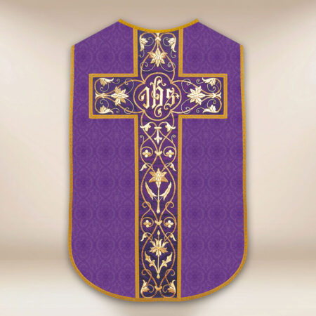 Casula romana réplica roxa IHS