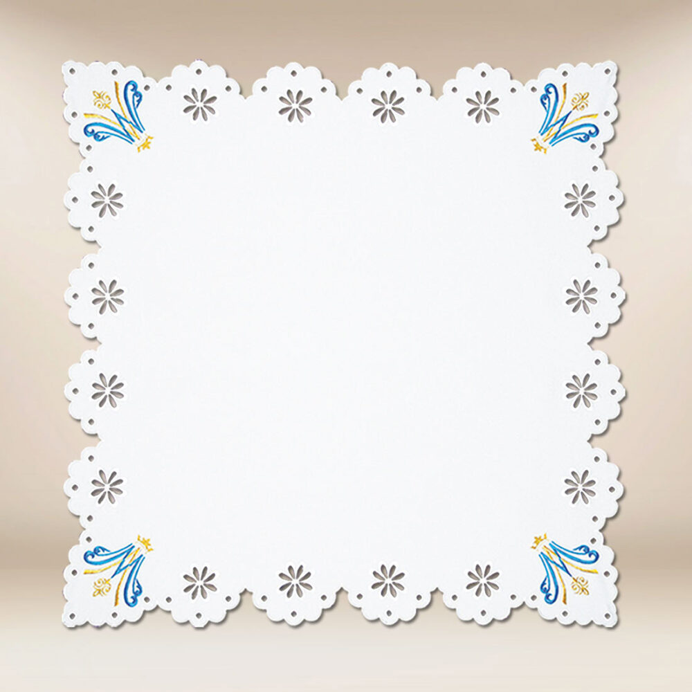 Cobertura de altar Mariana 110cm×110cm Cobertura de altar Mariana 110cm×110cm