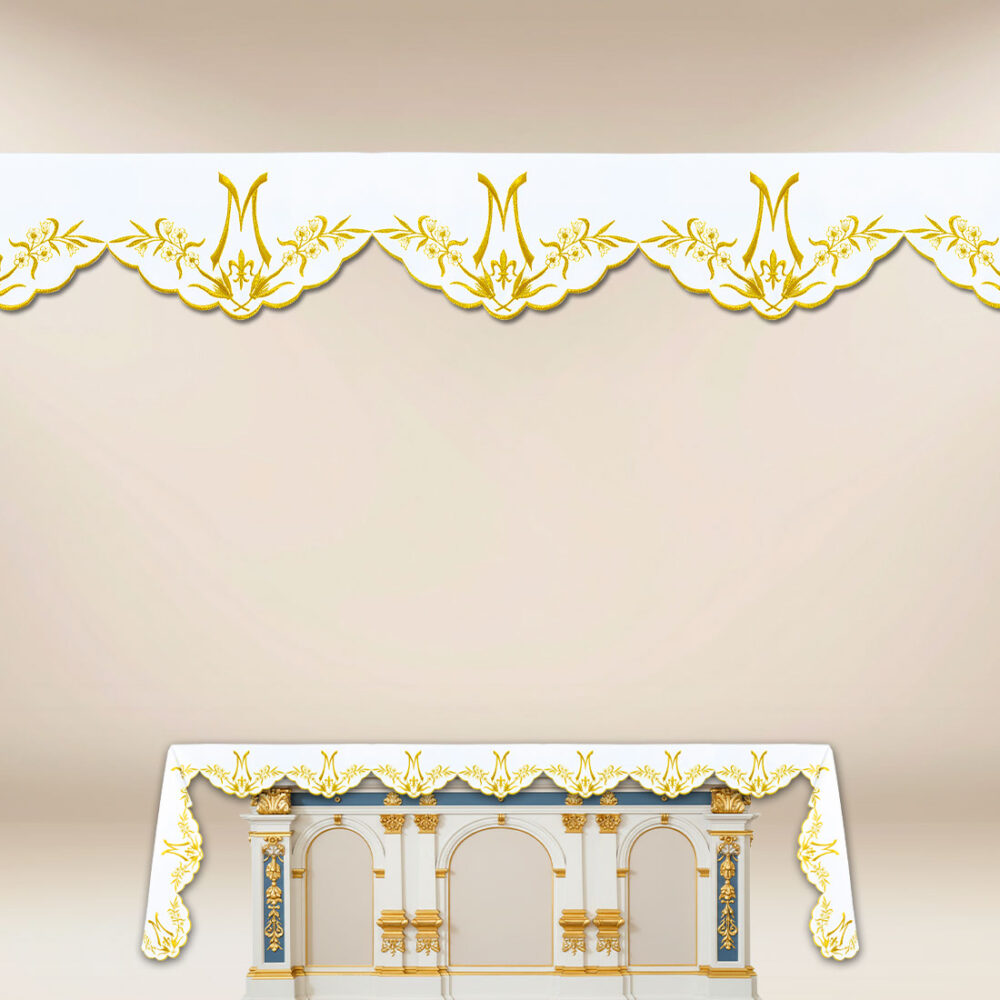 Toalha Mariana com bordado dos três lados 512x115cm