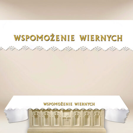 Obrus foto wycinany laserowo “Wspomożenie Wiernych”