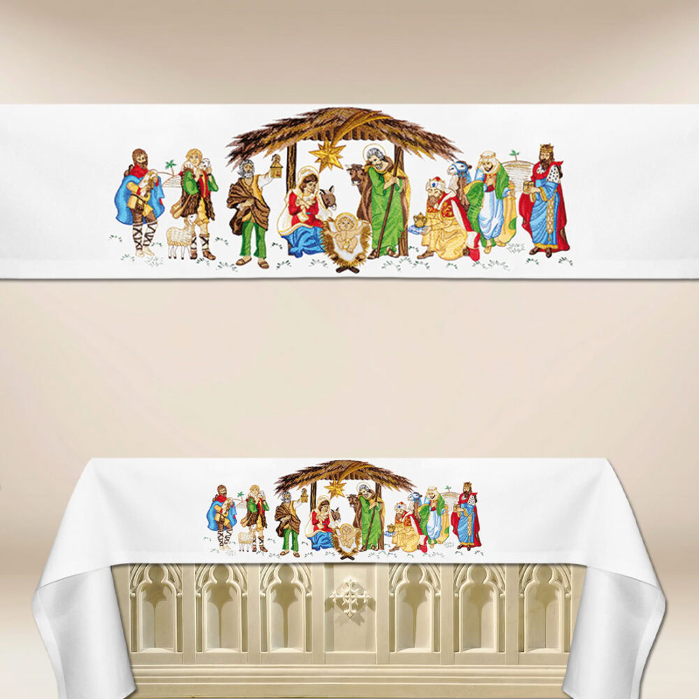 Toalha de altar bordada Betlehem Toalha de altar bordada Betlehem