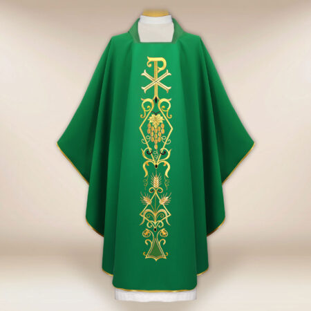 Casula litúrgica PX verde