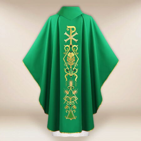 Casula litúrgica PX verde