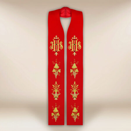Stuła haftowana “IHS”