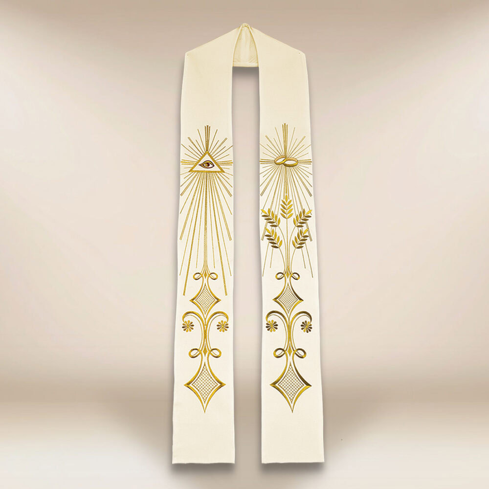 Estola de casamento bordada