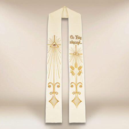 Estola de casamento bordada