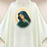 Casula com imagem da Mãe Dolorosa
