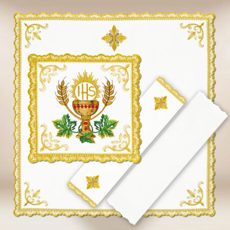 Conjunto de alfaias do cálice Gold Kielich