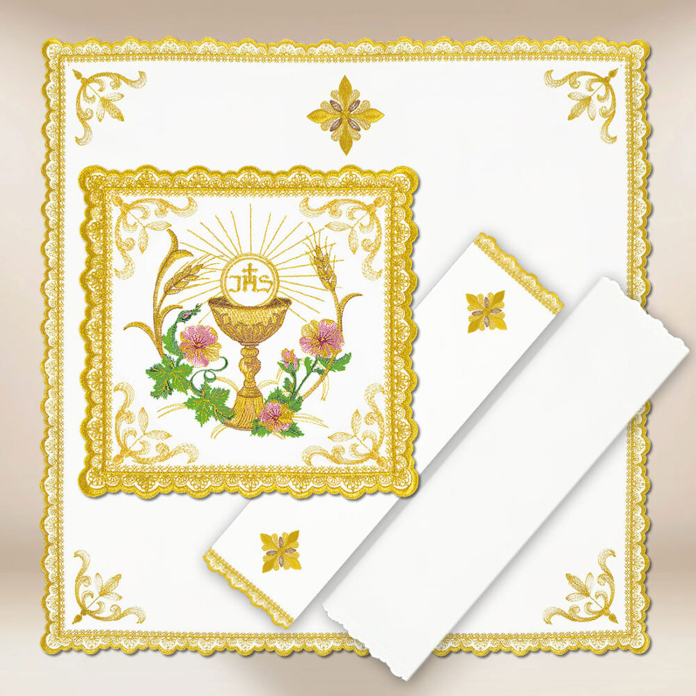 Conjunto de alfaias do cálice Gold Kielich